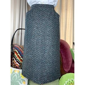 50s Tweed Pencil Wiggle Skirt